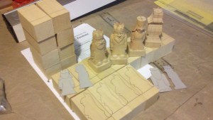 The royals Cardboard patterns were made from the original drawings