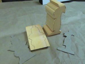 After cutting the side view